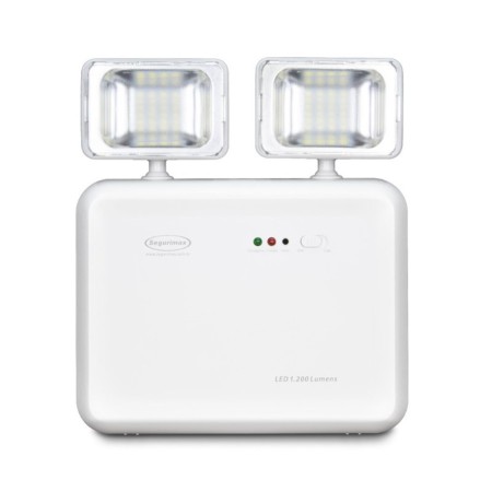 LUMINARIA DE EMERGENCIA SEGURIMAX LED 1200LM 2FAROIS