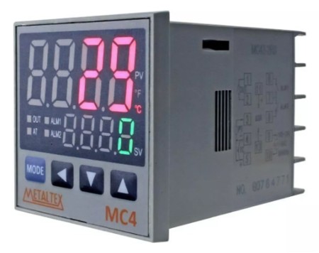 MC42-2RS - CONTROLADOR DE TEMPERATURA 4 DIGITOS- 48X48MM- 110 220VCA - 1 RL+1SSR CONTROLE E 2 RL ALARME